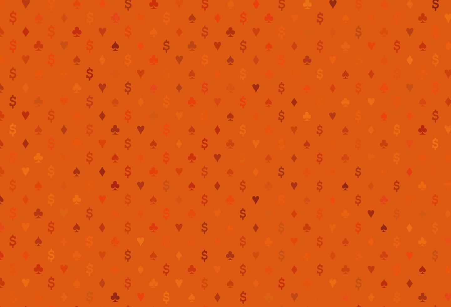 layout vettoriale arancione chiaro con elementi di carte.