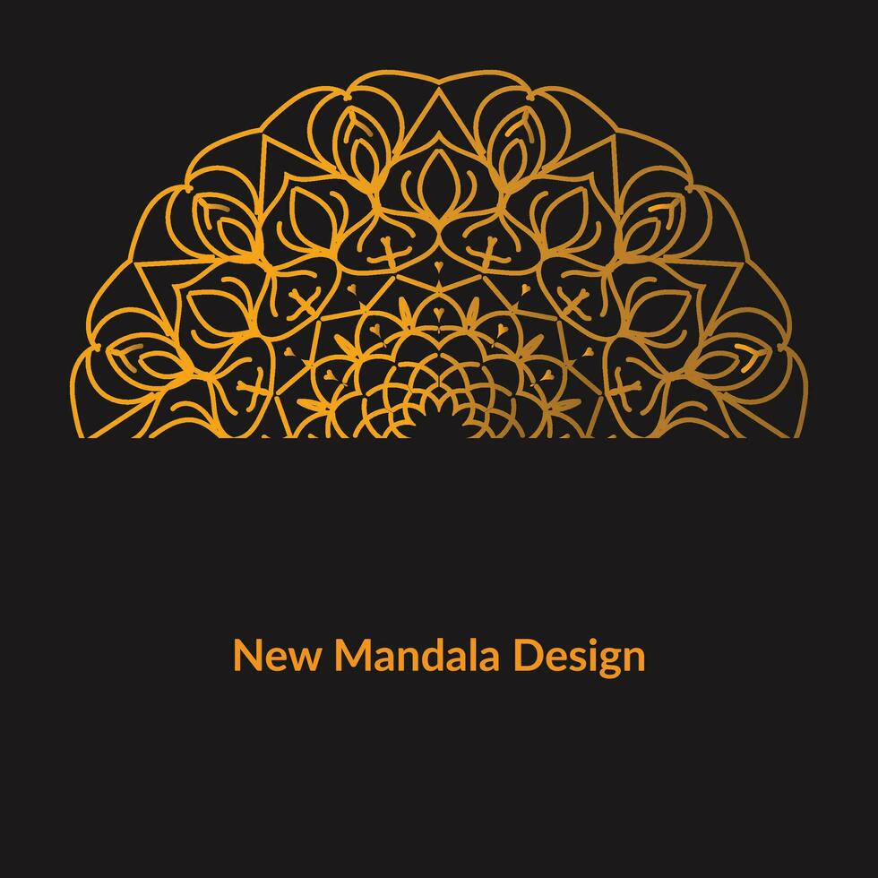 nuovo design del mandala vettore