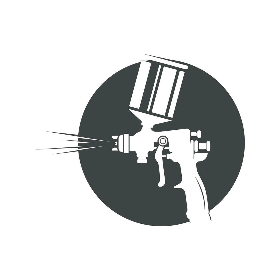 spray pistola dipingere logo icona vettore illustrazione