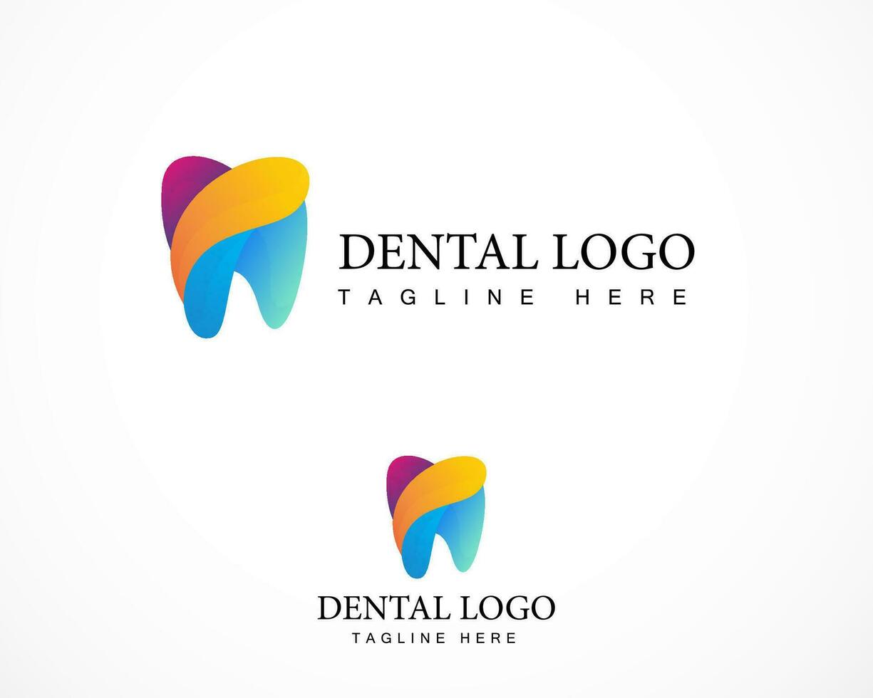 dentale clinica logo. unico. moderno effetto. pulire. icona. vettore. vettore