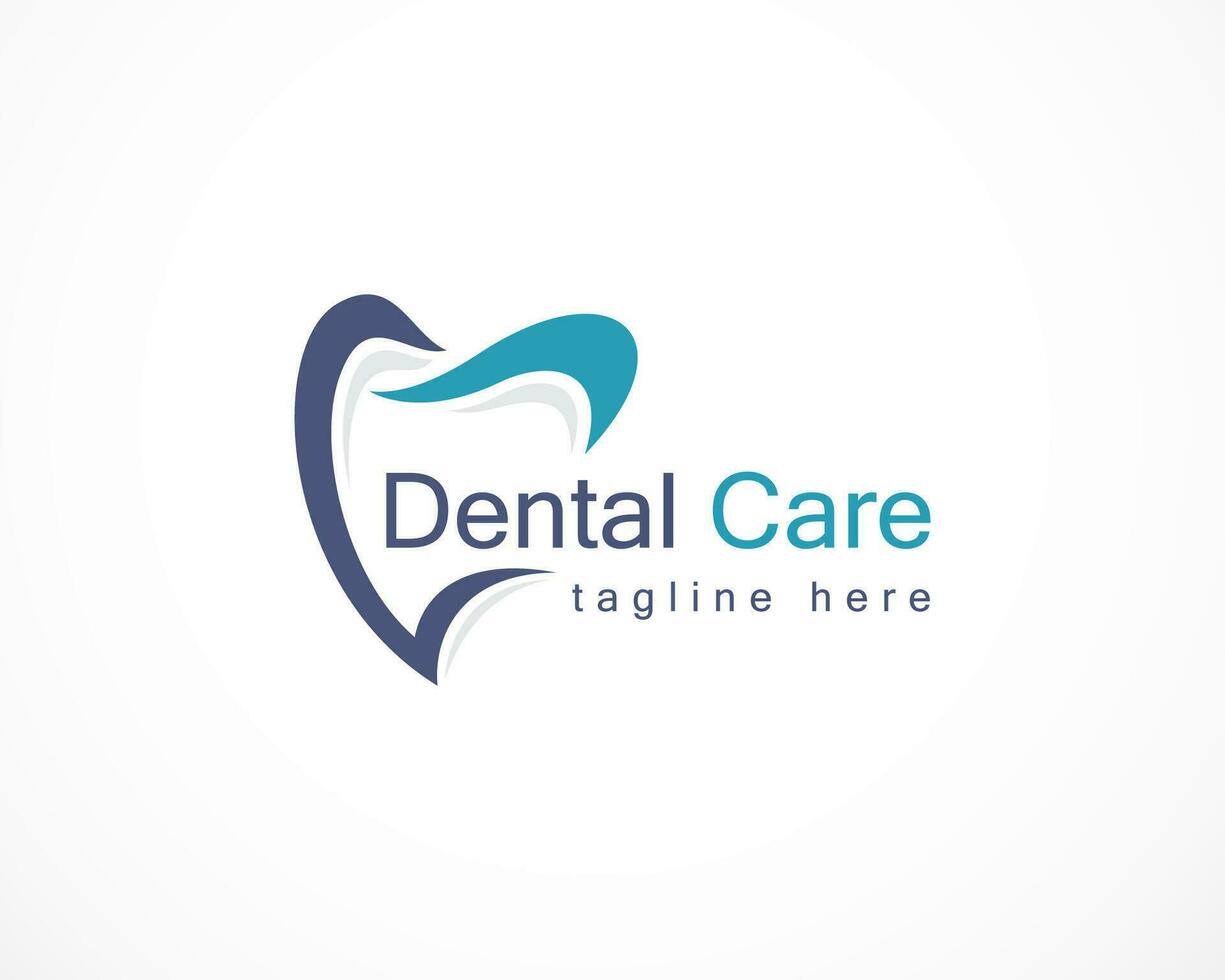 dentale logo design vettore dentale cura clinica logo modello