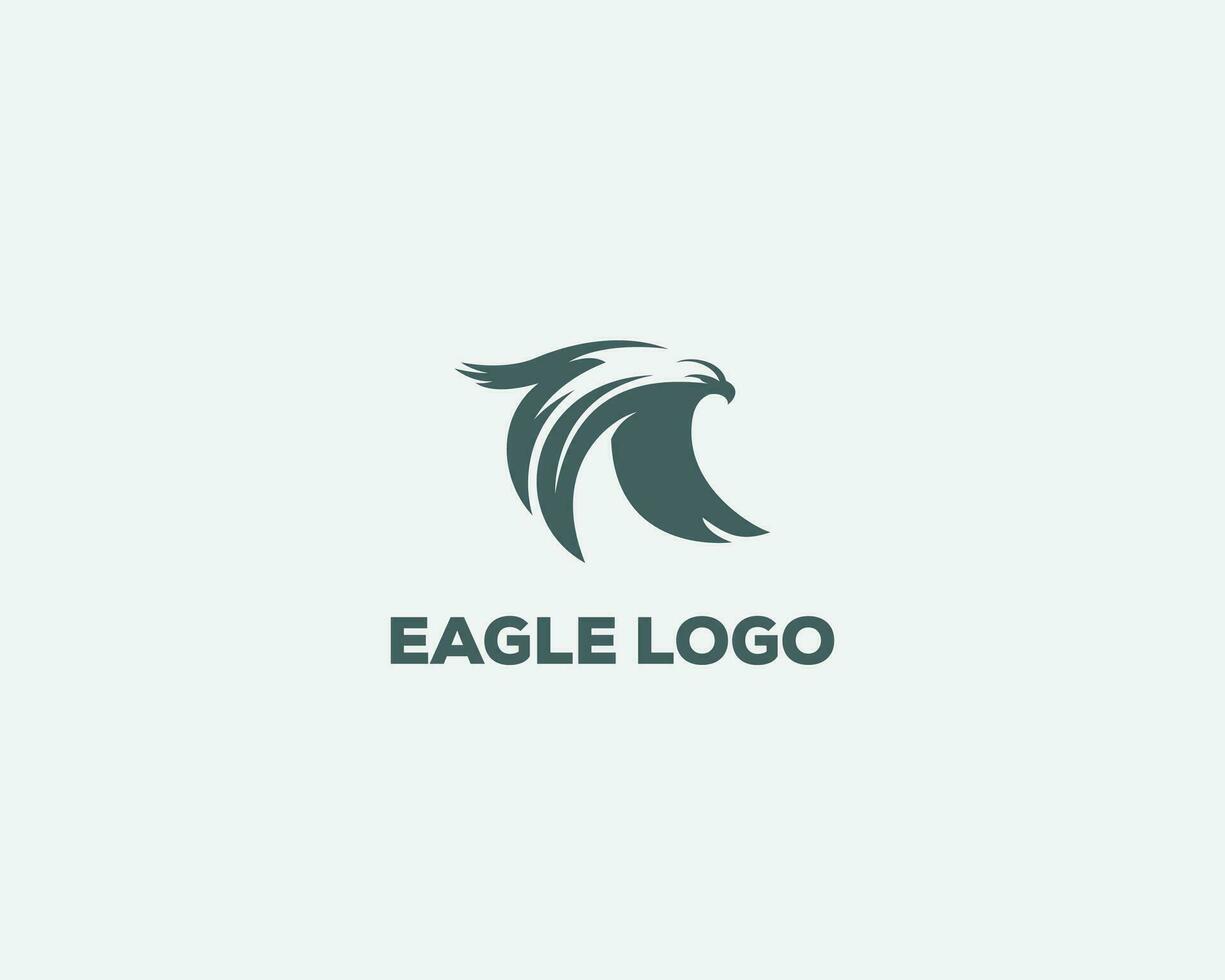 aquila logo design volante uccello cartello simbolo arte creativo vettore