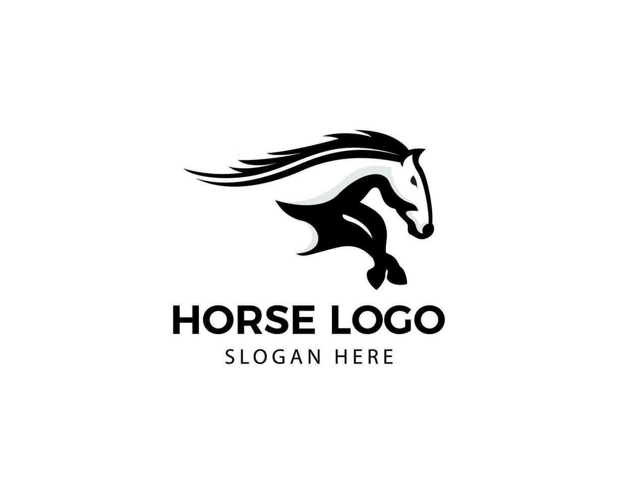 cavallo logo testa cavallo logo animale logo cavallo disegno vettore