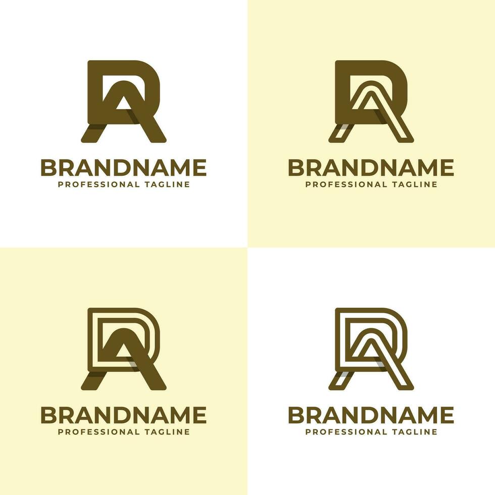 moderno lettera da monogramma logo impostare, adatto per attività commerciale con da o anno Domini iniziali vettore