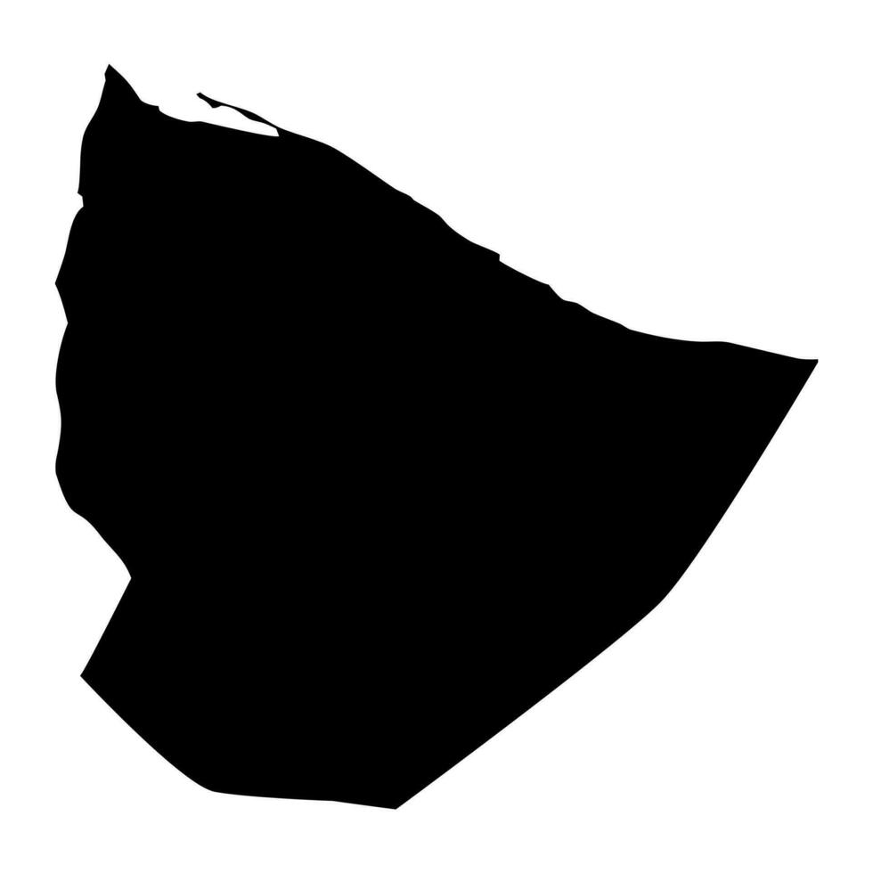nuqat al kham quartiere carta geografica, amministrativo divisione di Libia. vettore illustrazione.