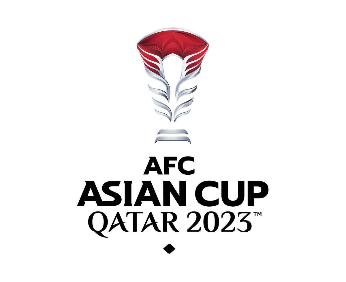 afc asiatico tazza Qatar 2023 logo simbolo astratto Asia calcio design vettore illustrazione