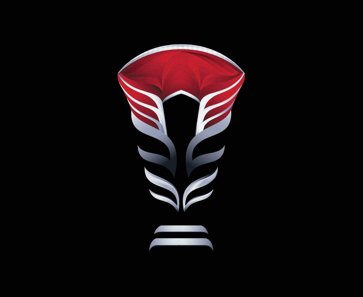afc asiatico tazza Qatar 2023 astratto logo simbolo Asia calcio design vettore illustrazione con nero sfondo
