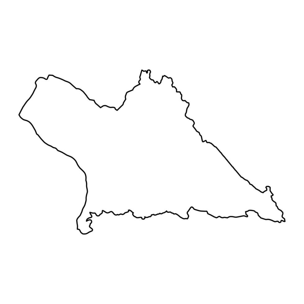 khammouane Provincia carta geografica, amministrativo divisione di lao popoli democratico repubblica. vettore illustrazione.
