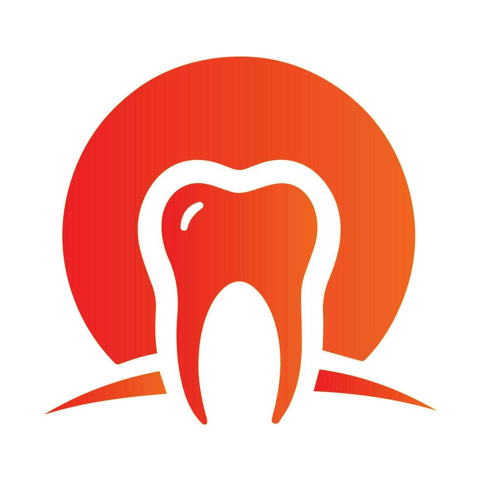 denti dente logo design vettore illustrazione