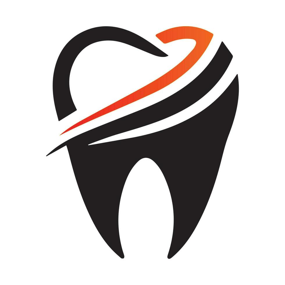 denti dente logo design vettore illustrazione