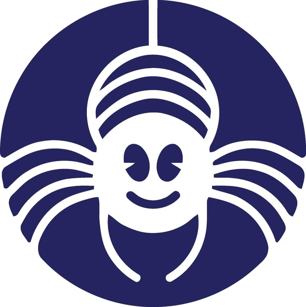 ragno logo design vettore