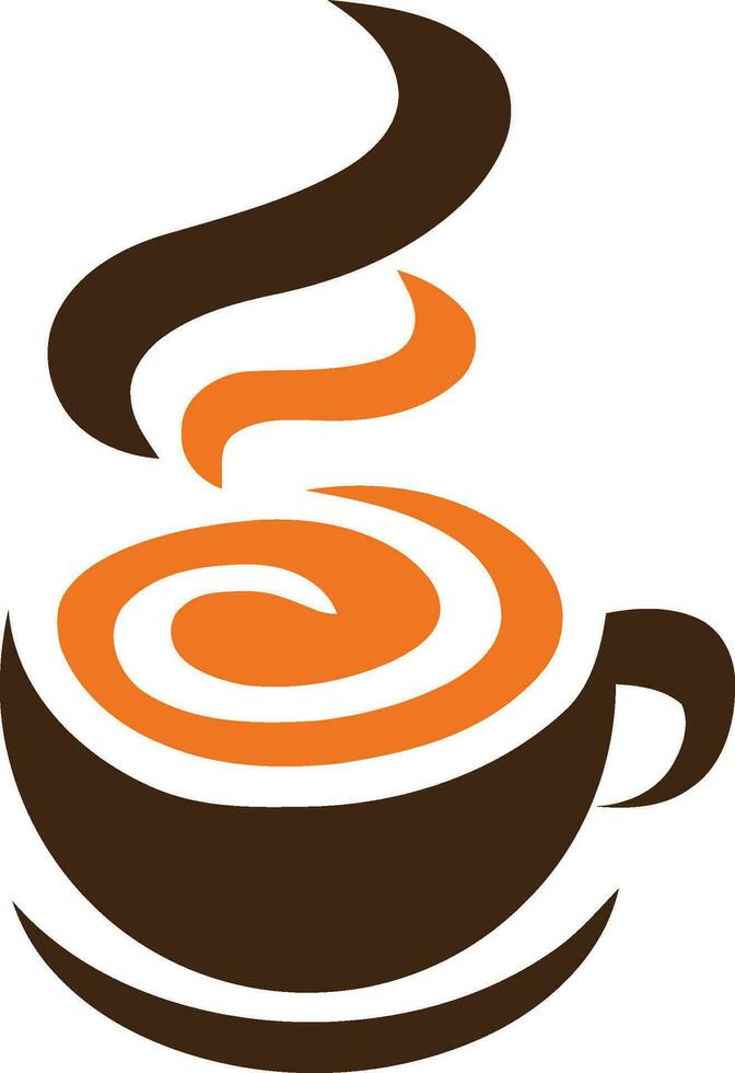 logo della tazza di caffè vettore