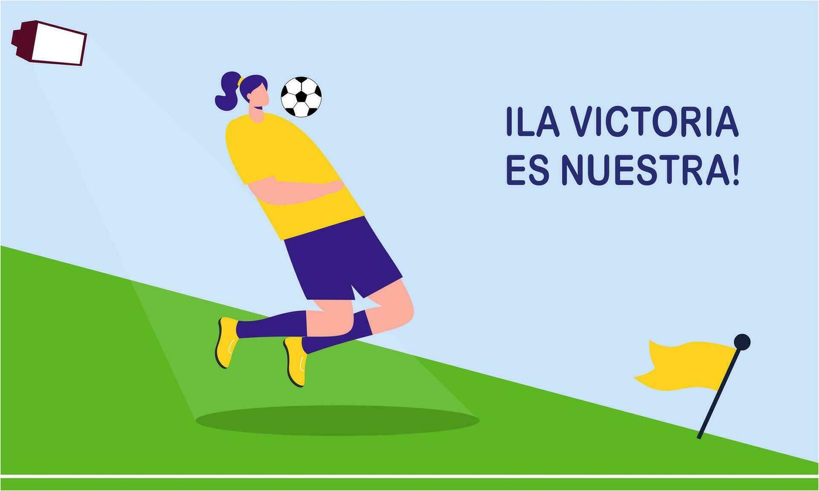 spagnolo calcio Giocatori festeggiare loro vittoria a il mondo tazza illustrazione vettore