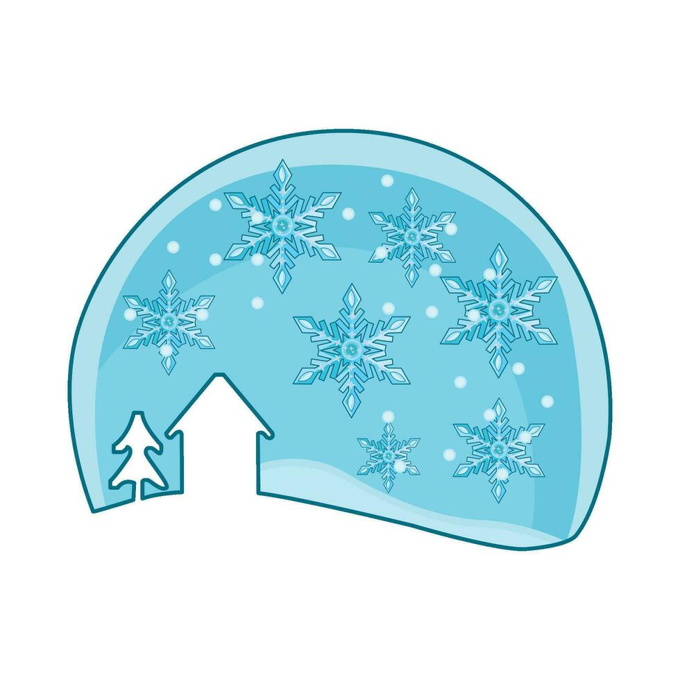 illustrazione di fiocco di neve vettore