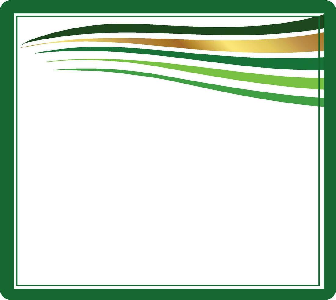 verde onda attività commerciale bandiera vettore