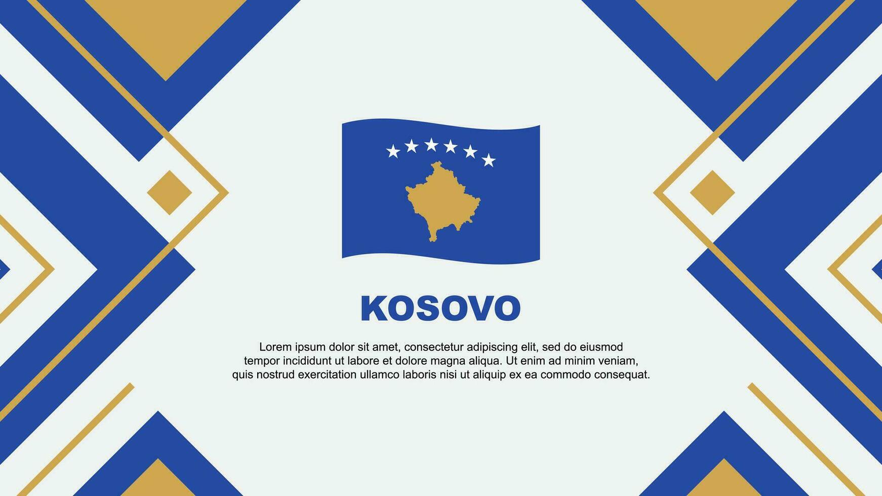 kosovo bandiera astratto sfondo design modello. kosovo indipendenza giorno bandiera sfondo vettore illustrazione. kosovo illustrazione