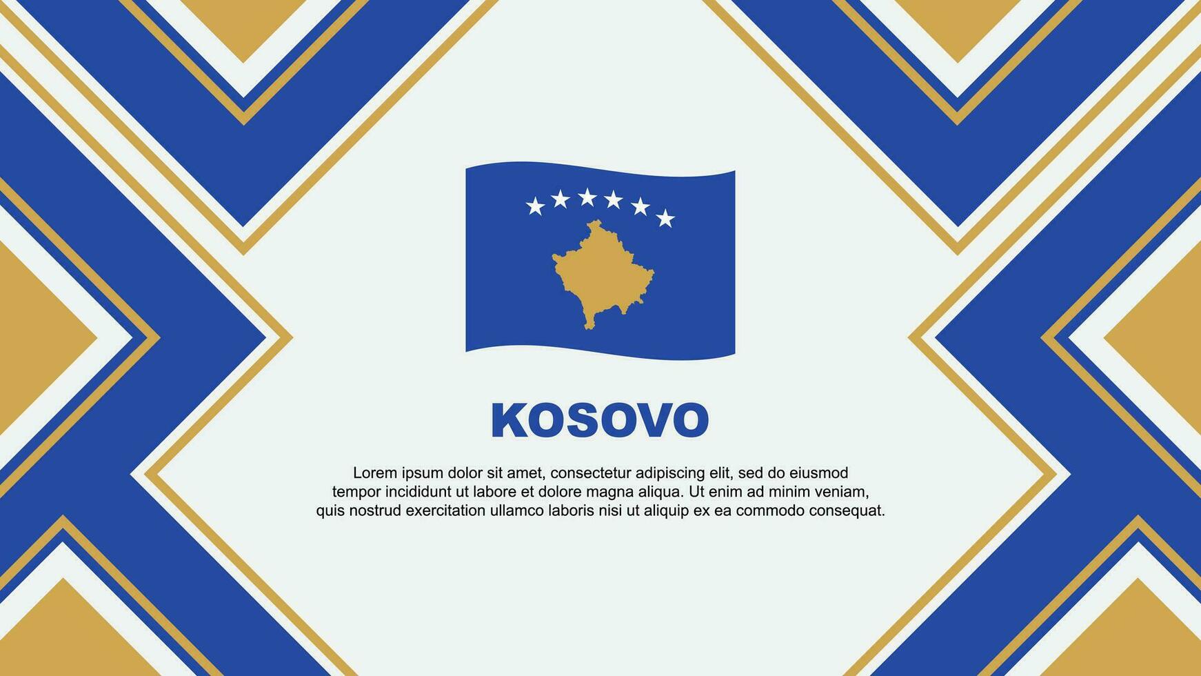 kosovo bandiera astratto sfondo design modello. kosovo indipendenza giorno bandiera sfondo vettore illustrazione. kosovo vettore