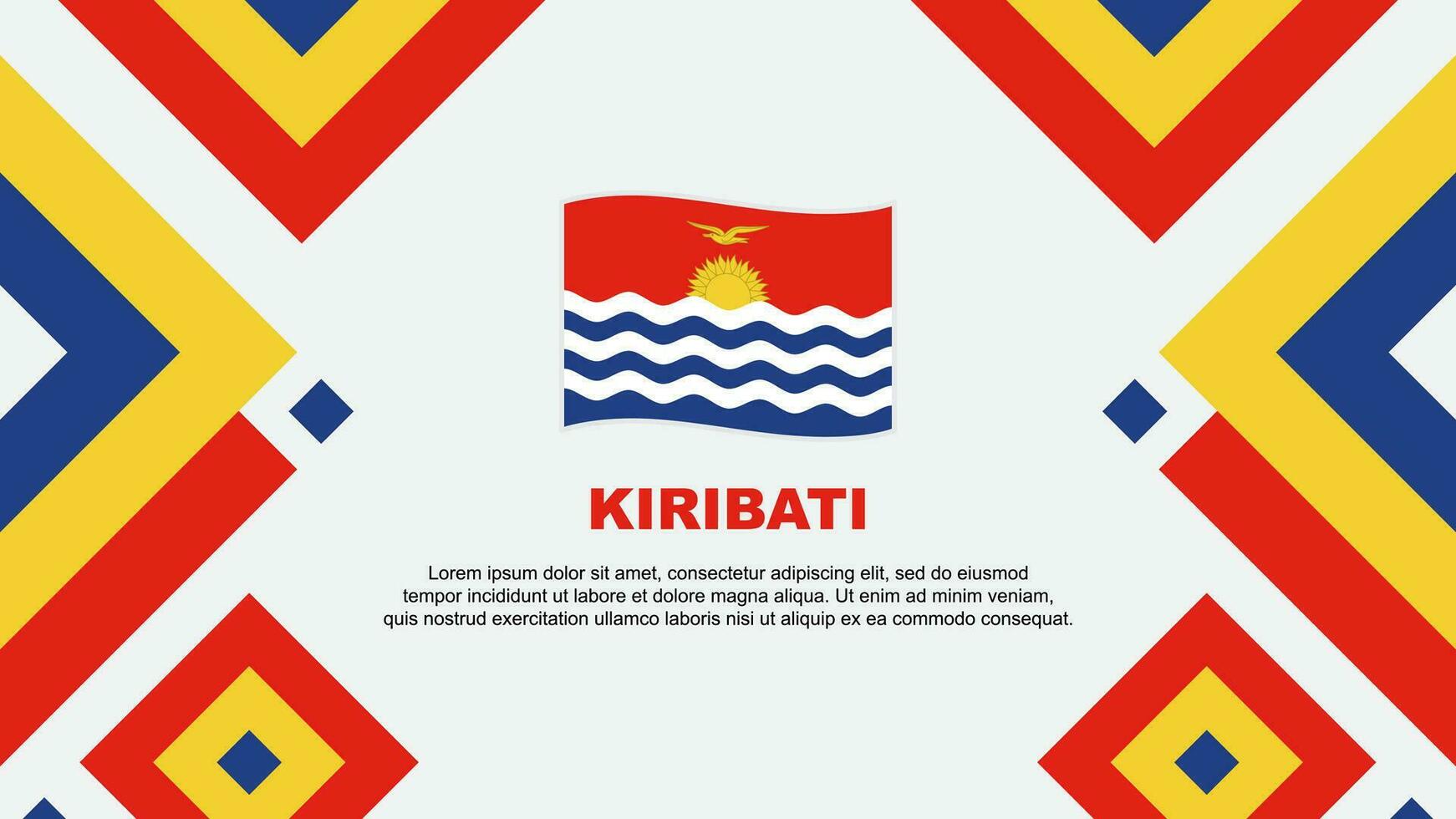 kiribati bandiera astratto sfondo design modello. kiribati indipendenza giorno bandiera sfondo vettore illustrazione. kiribati modello