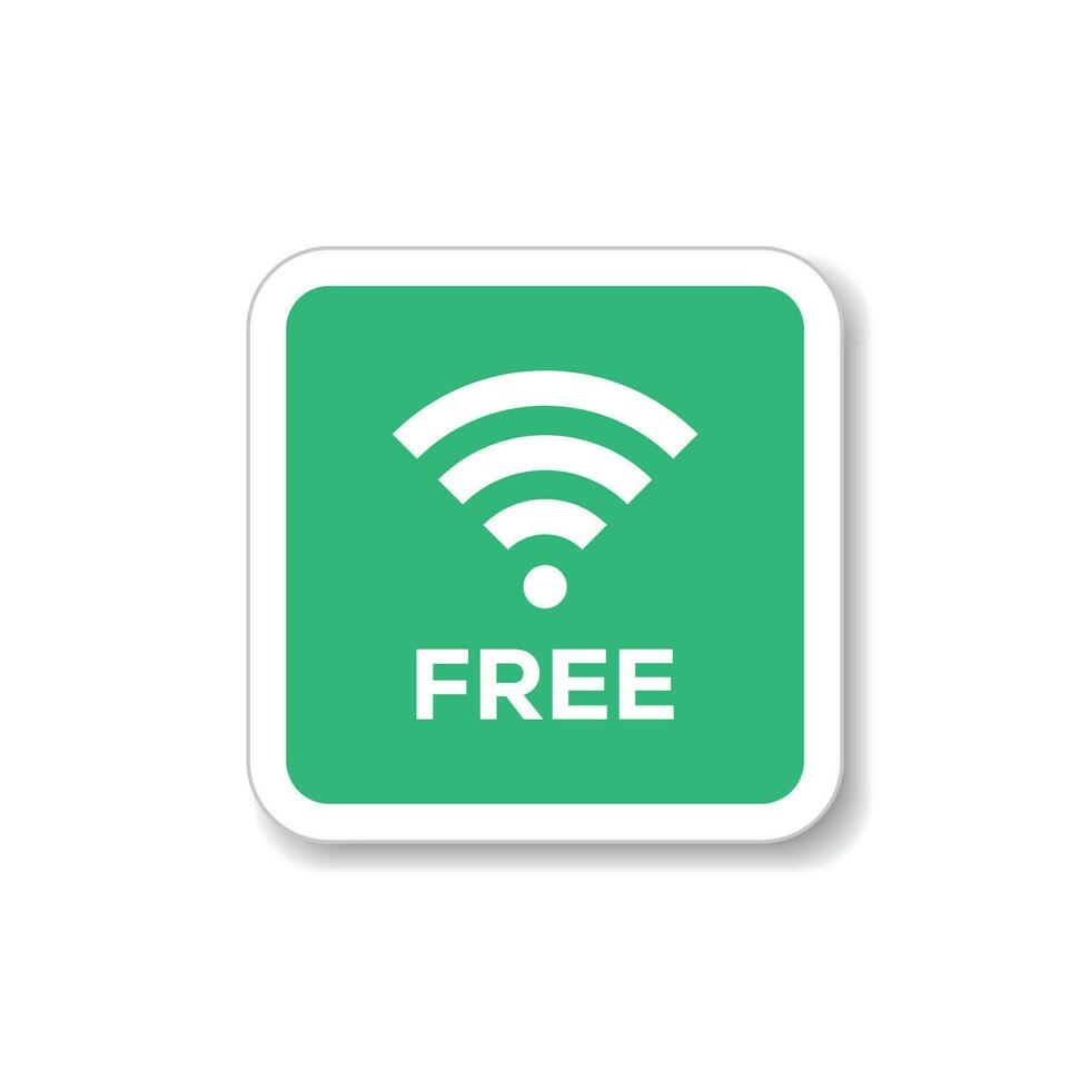 gratuito Wi-Fi icona. Informazioni Internet accesso simbolo. vettore Wi-Fi simbolo.