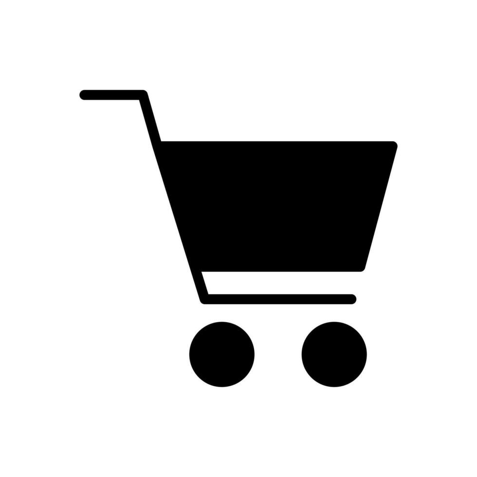 shopping carrello icona vettore design modello