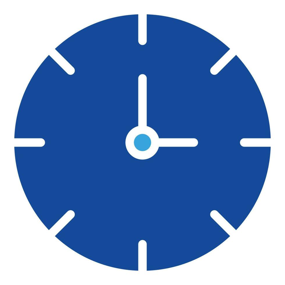 orologio icona o logo illustrazione glifo stile vettore