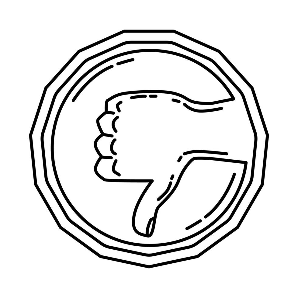 icona di haram. scarabocchiare lo stile dell'icona disegnato a mano o contorno vettore