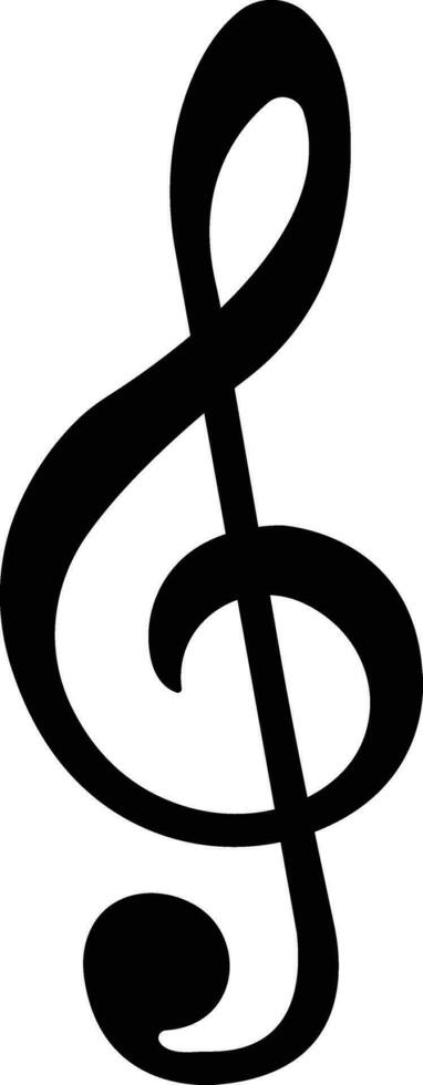 musica Appunti icona nel piatto stile. musicale chiave segni. isolato su solido pittogramma nero musicale semplice simbolo elementi. vettore per applicazioni e sito web