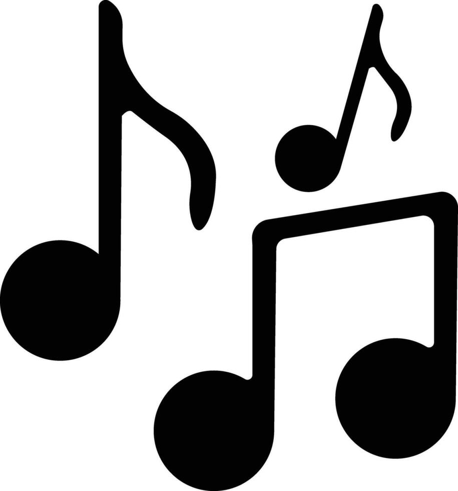 musica Appunti icona nel piatto stile. isolato su uso per musicale chiave segni. design elemento logo modello tecnologia simbolo vettore per applicazioni e sito web