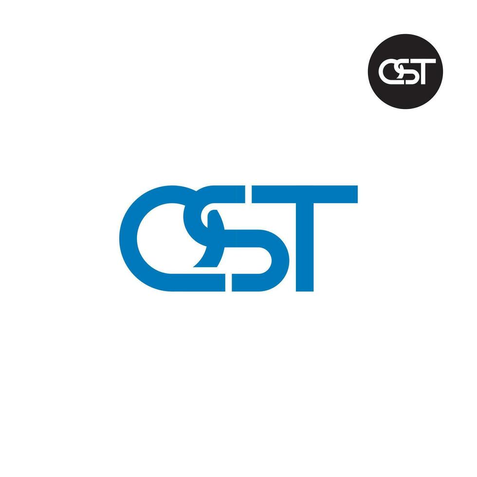 lettera qst monogramma logo design vettore