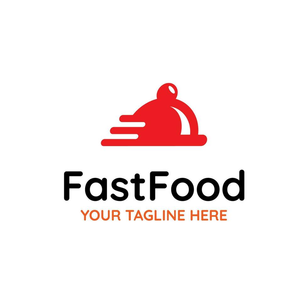 veloce cibo consegna velocità vettore astratto illustrazione logo icona design modello elemento