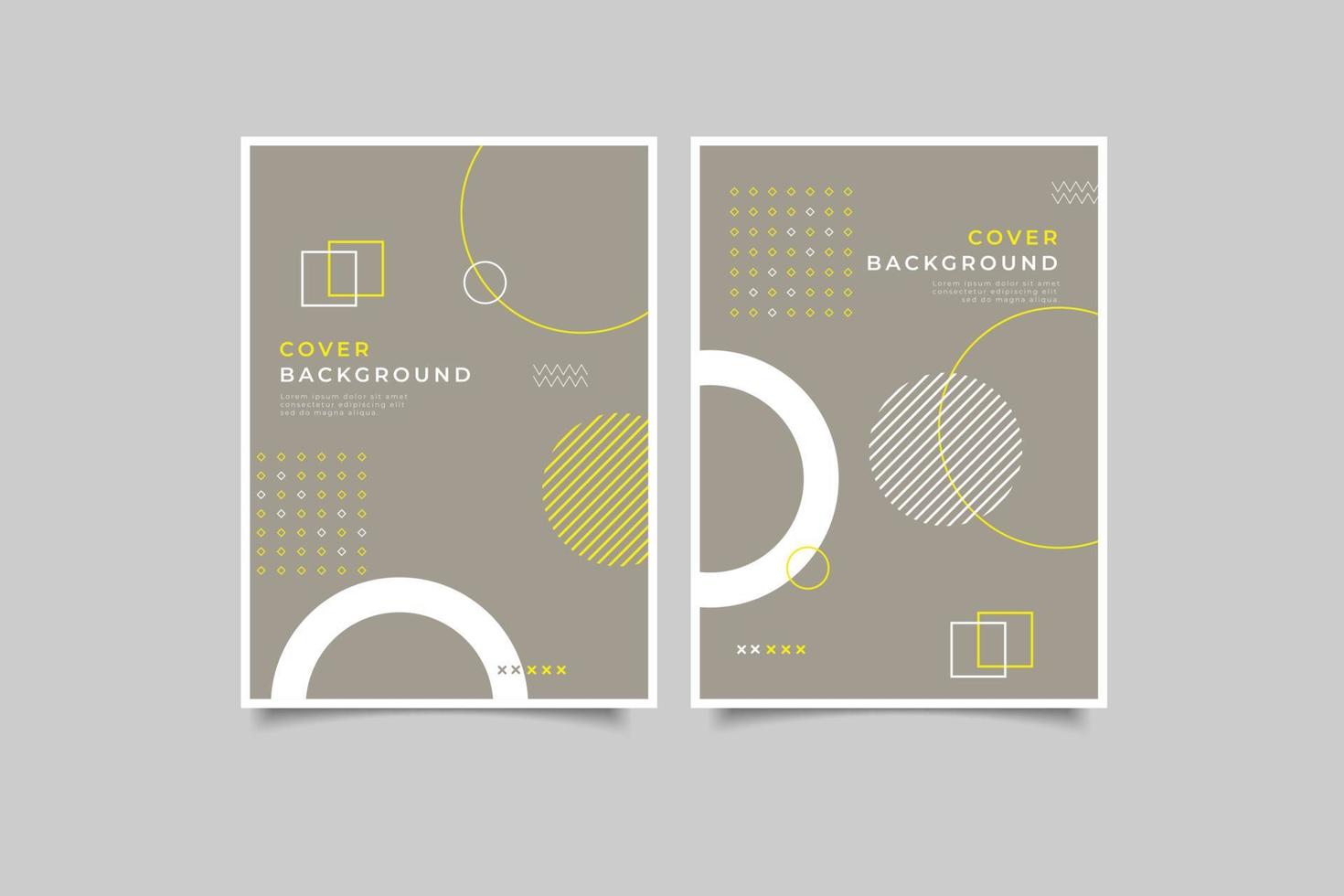 set di raccolta di copertine aziendali di design geometrico vettore