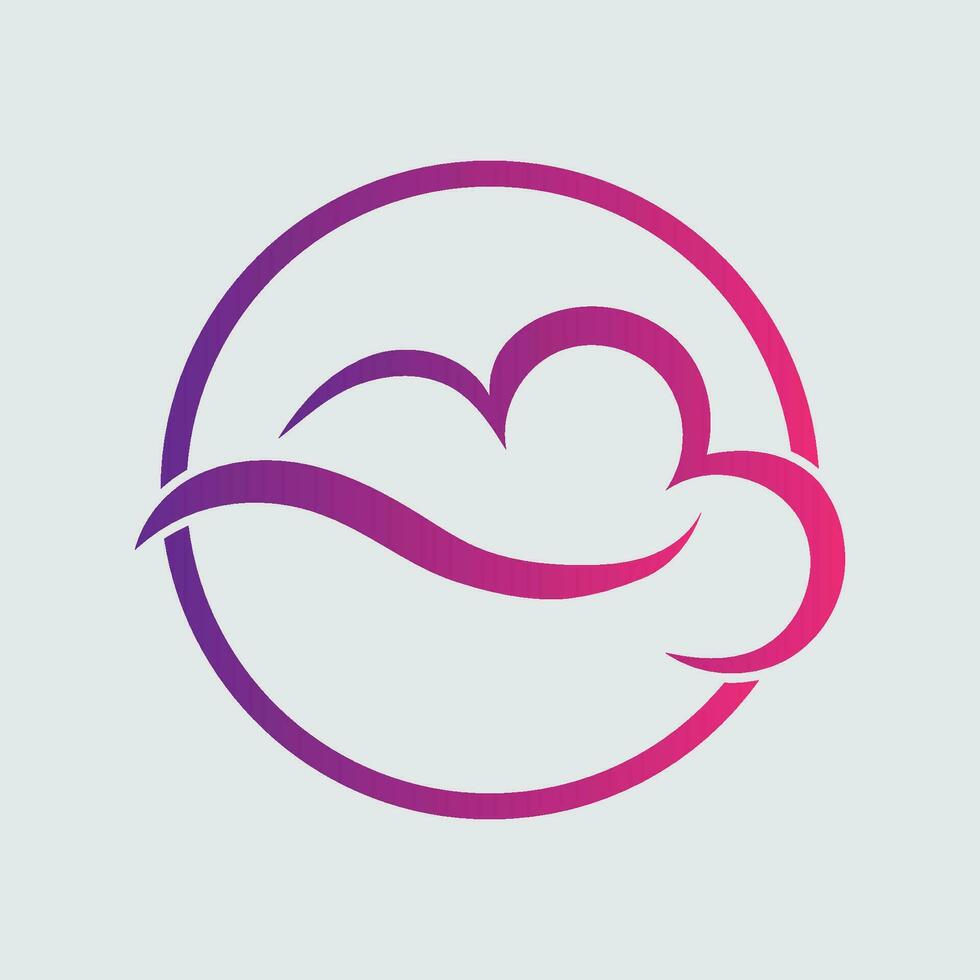 nube pendenza logo. nube e freccia concetto. il branding per inizio su, agenzia, app, Software, Banca dati, ospitando, informatica, server, eccetera. premio vettore logo modello design