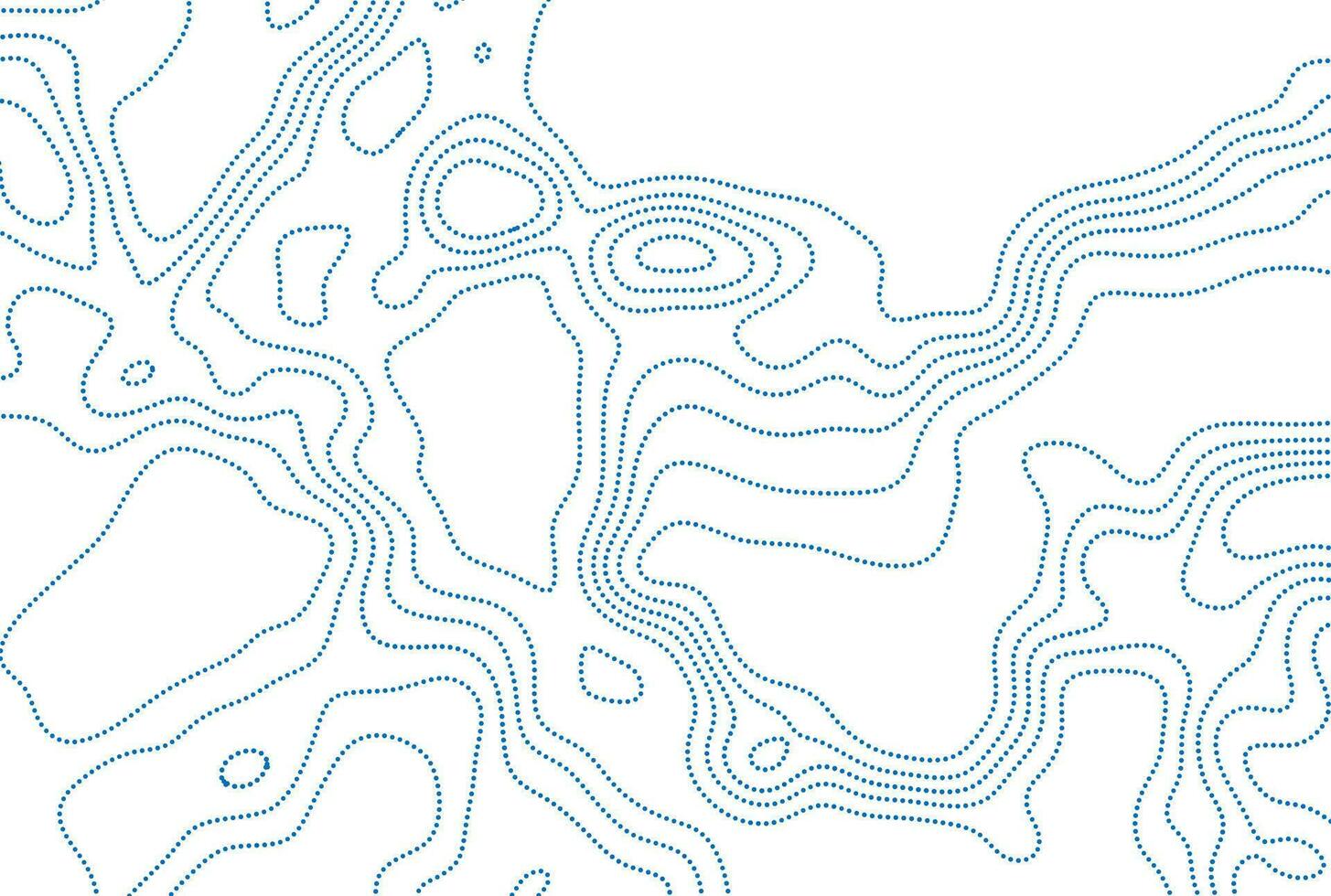 blu tratteggiata Linee topografica contorno carta geografica astratto Tech sfondo vettore