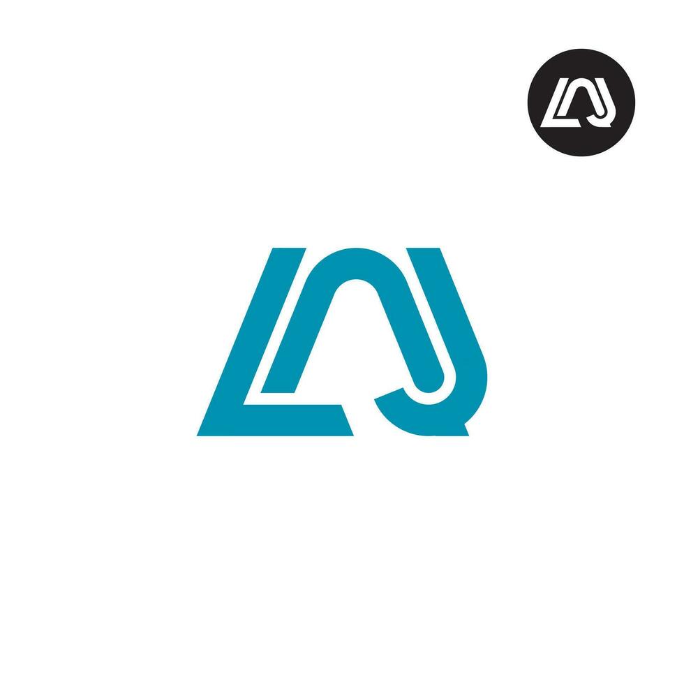 lettera laj monogramma logo design vettore