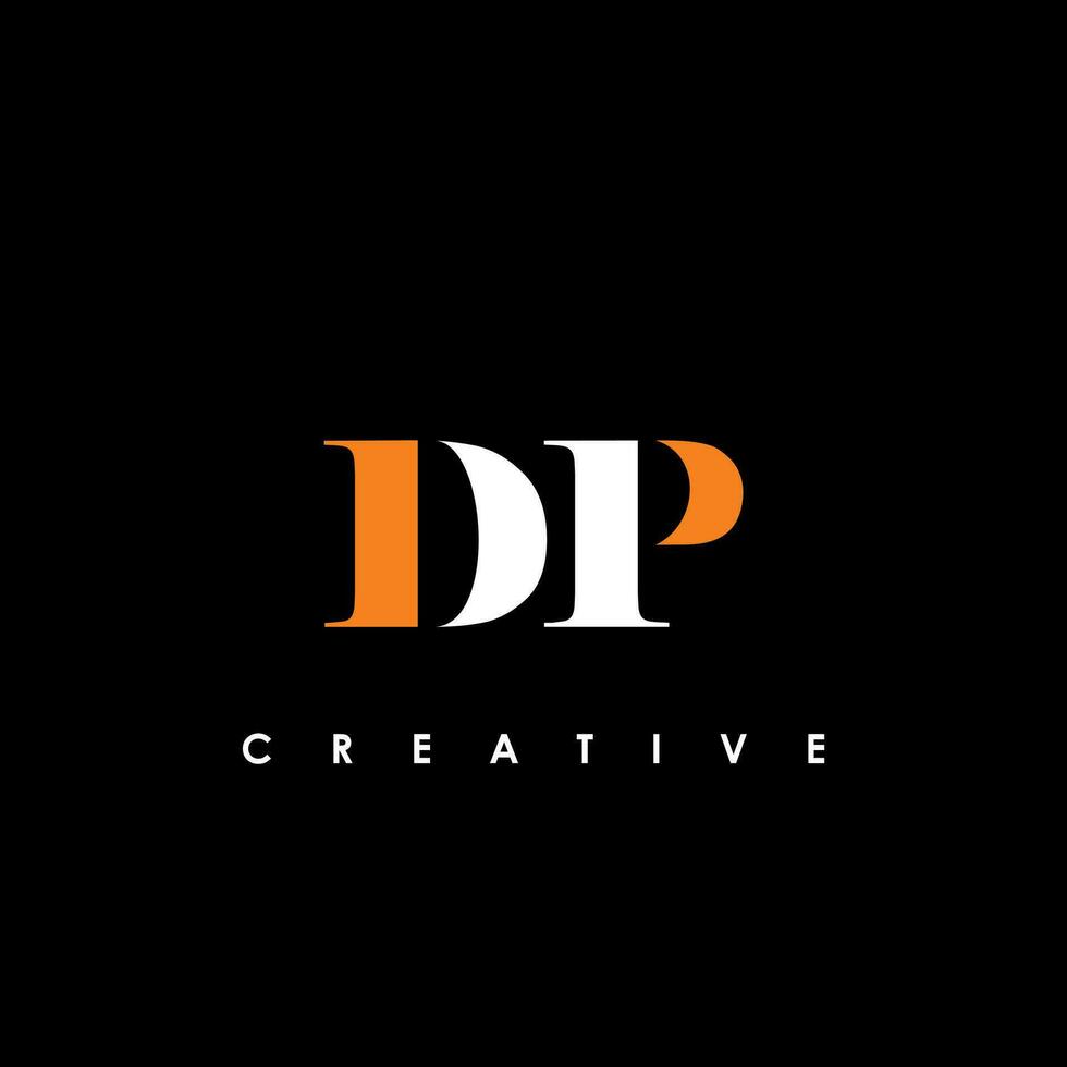 dp lettera iniziale logo design modello vettore illustrazione