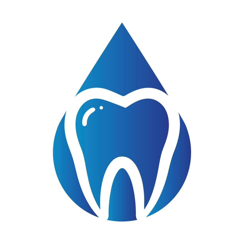 denti dente logo design vettore illustrazione