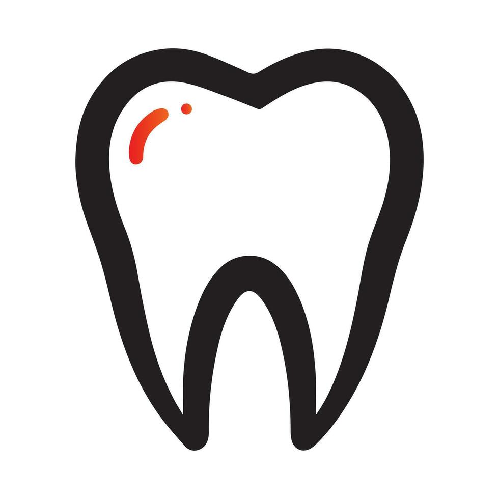 denti dente logo design vettore illustrazione