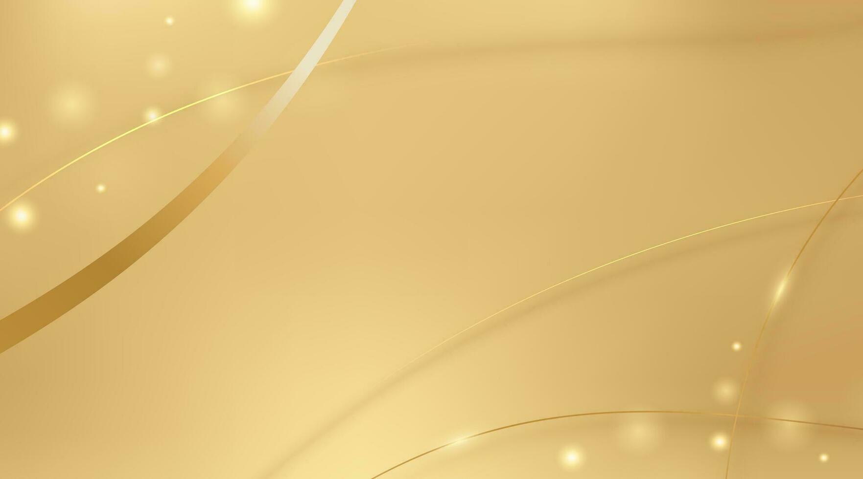 copia spazio di oro lusso sfondo con scintillante effetto, può essere Usato per premio nozze invito, striscione, d'oro volantino. vettore
