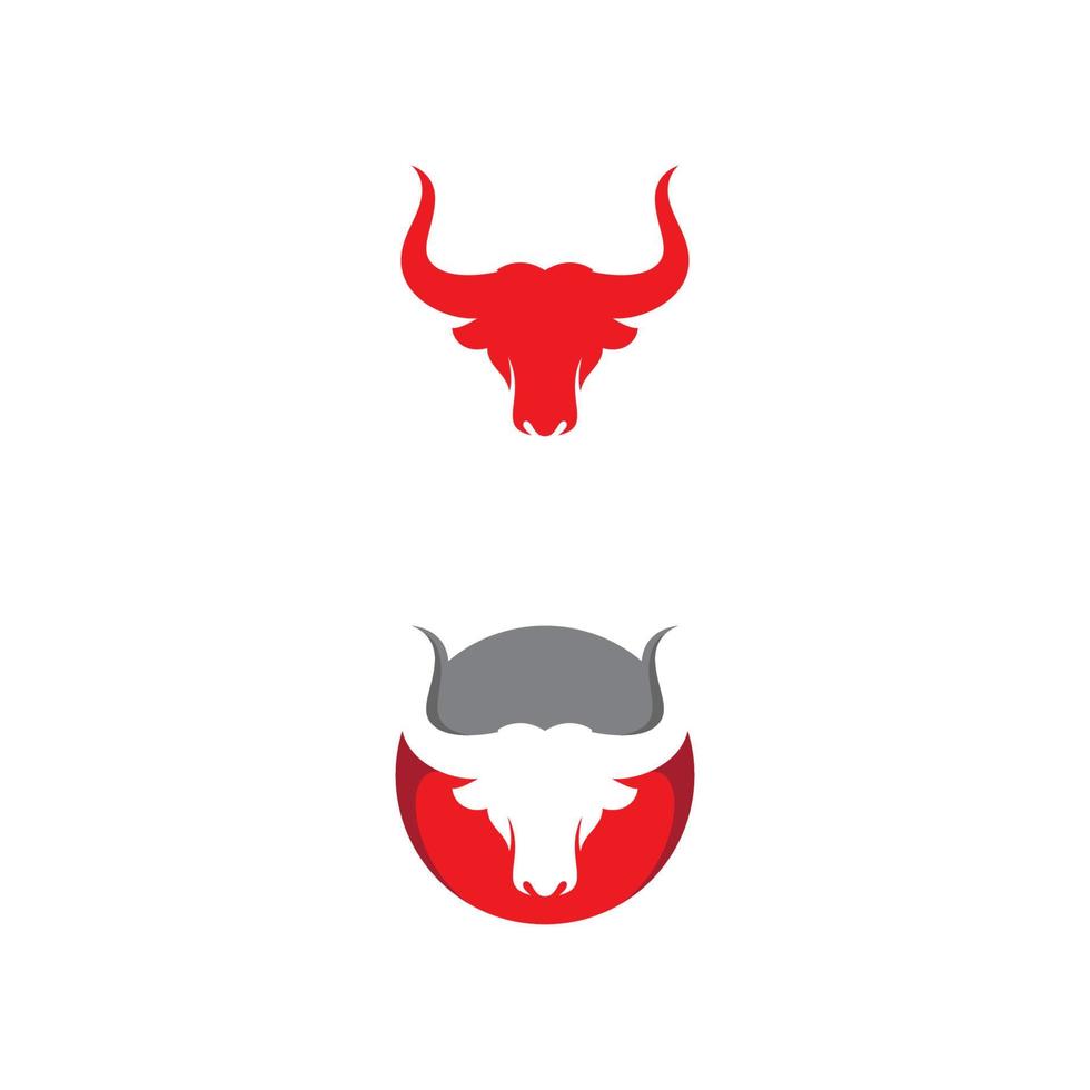 disegno dell'illustrazione dell'icona di vettore del toro