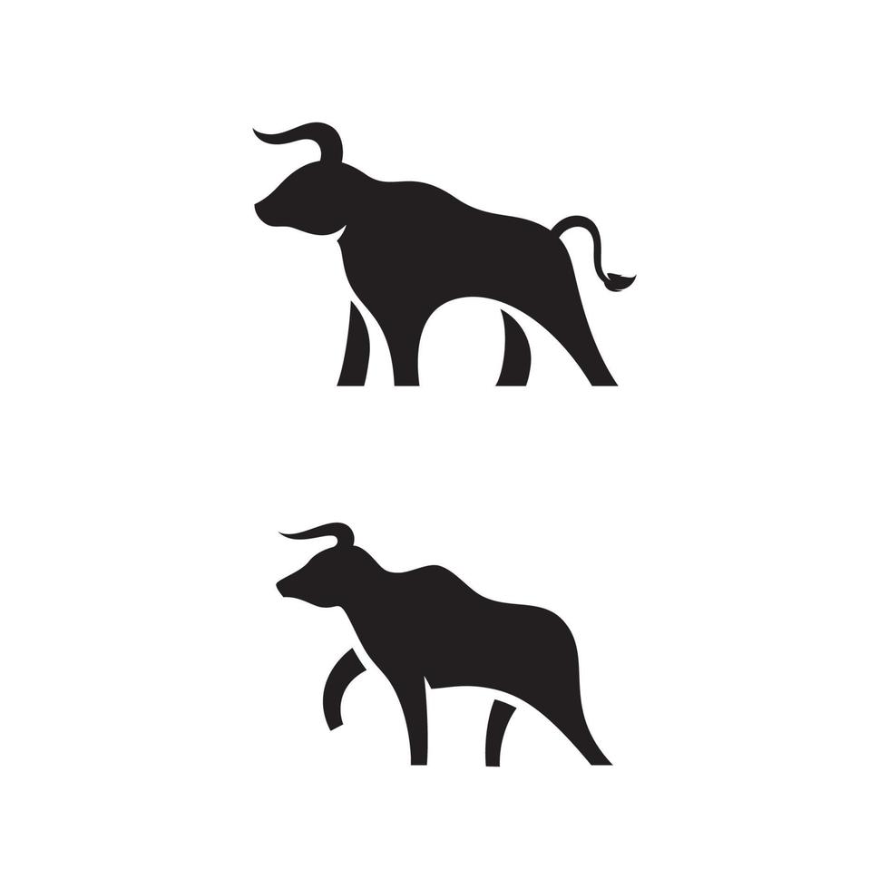 disegno dell'illustrazione dell'icona di vettore del toro