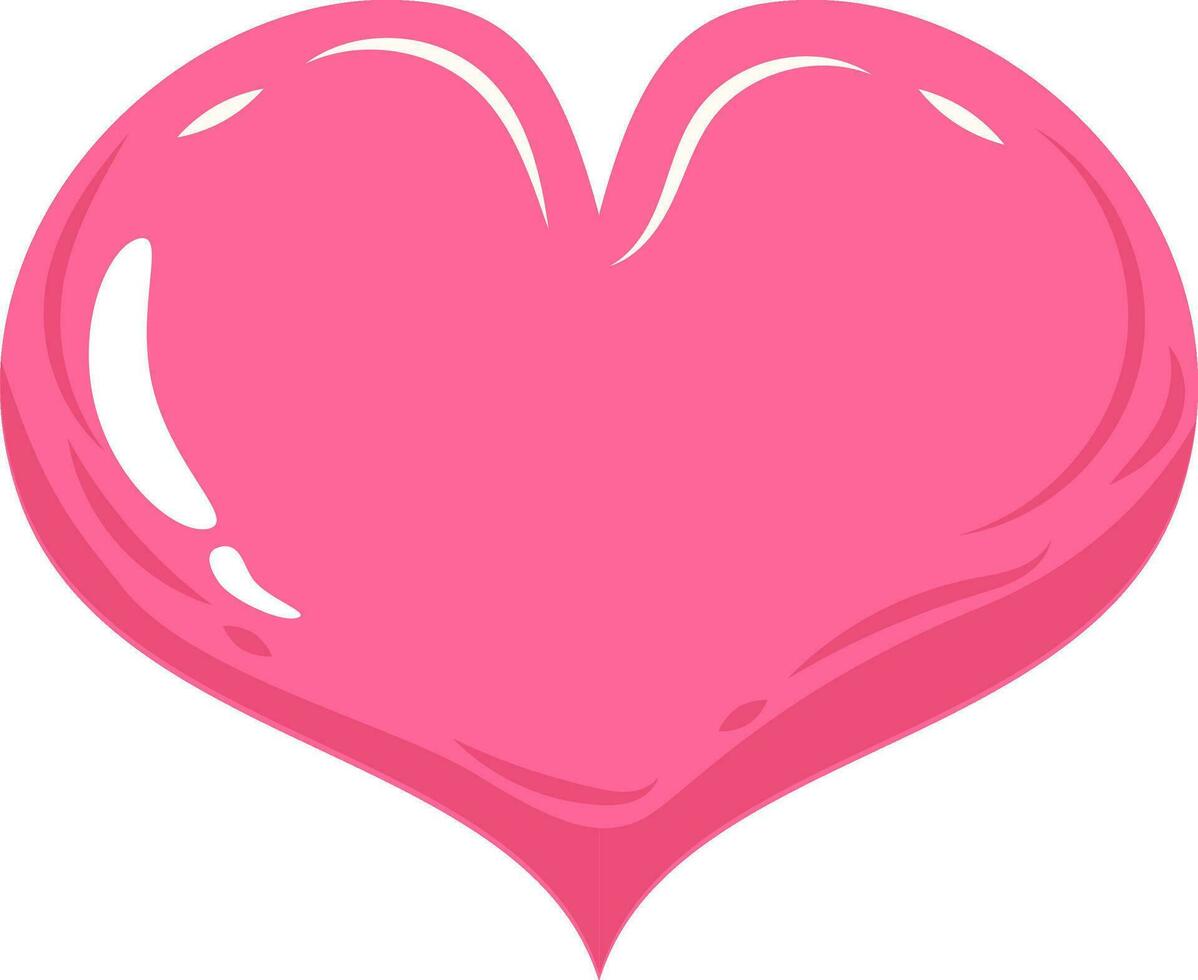 san valentino giorno rosa cuore design svg vettore