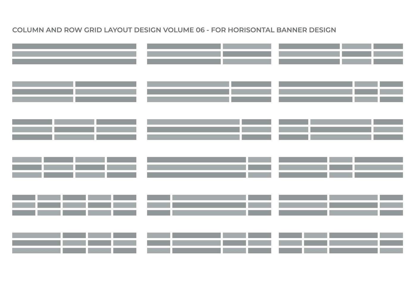 colonna e griglia per horisontal bandiera design scopo composizione vol 02 vettore