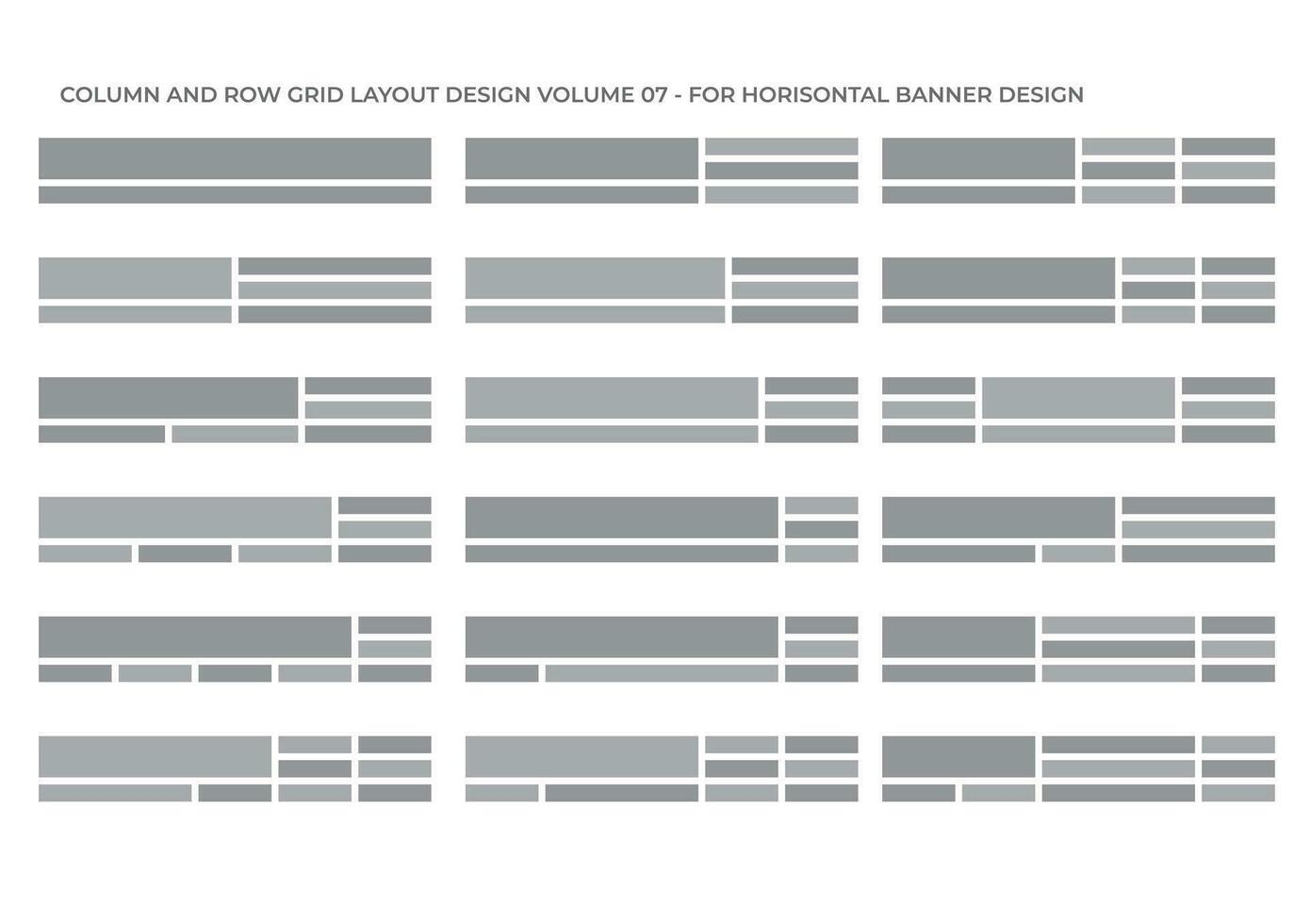 colonna e griglia per horisontal bandiera design scopo composizione vol 01 vettore