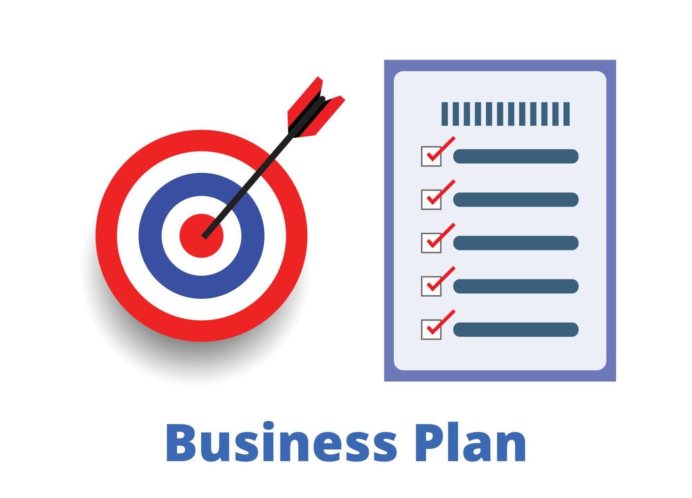 concetto di business plan, progetto di avvio, comunicazione informatica e internet, social media, disegno vettoriale. vettore