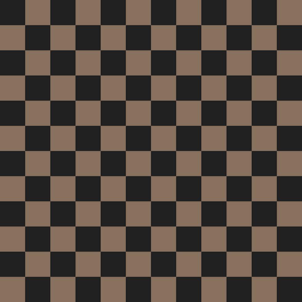 Marrone e nero checker modello. checker senza soluzione di continuità modello vettore. checker modello. decorativo elementi, pavimento piastrelle, parete piastrelle, bagno piastrelle, nuoto piscina piastrelle. vettore