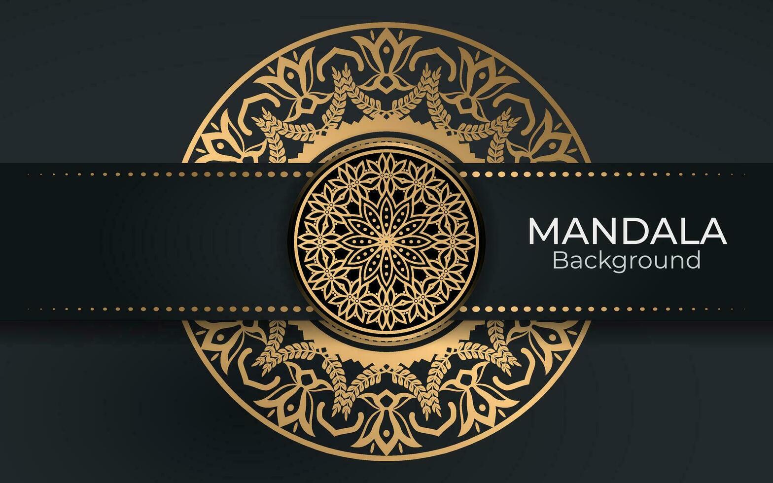 lusso oro mandala, colorato mandala per henné, mehndi, tatuaggio, decorativo etnico ornamentale elementi, orientale modelli, Arabo mandala design. vettore