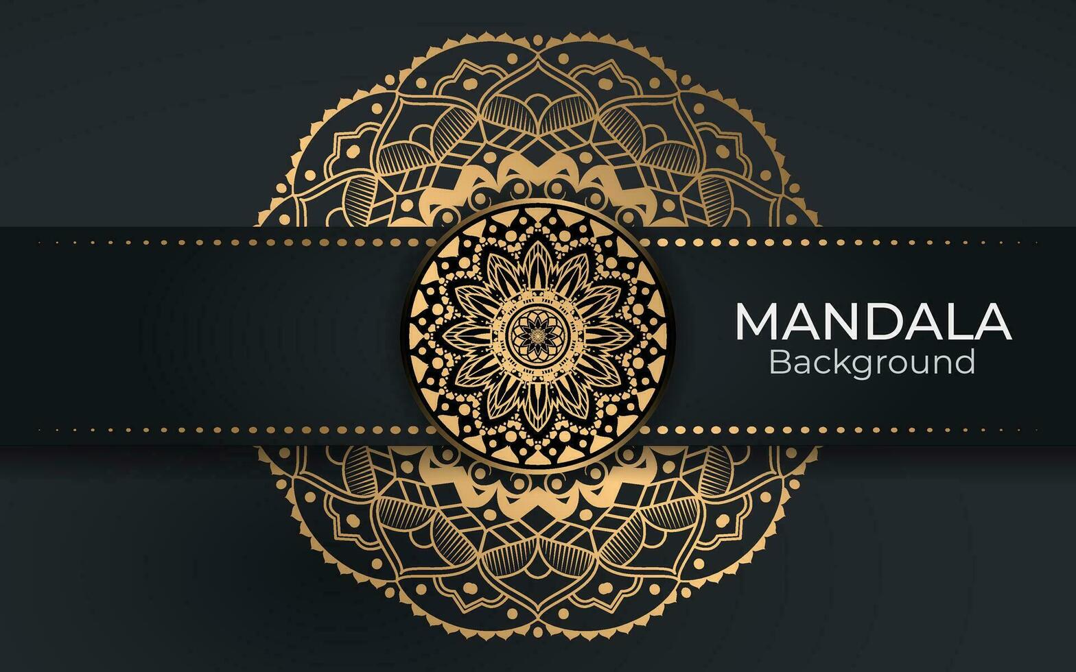 lusso oro mandala, colorato mandala per henné, mehndi, tatuaggio, decorativo etnico ornamentale elementi, orientale modelli, Arabo mandala design. vettore