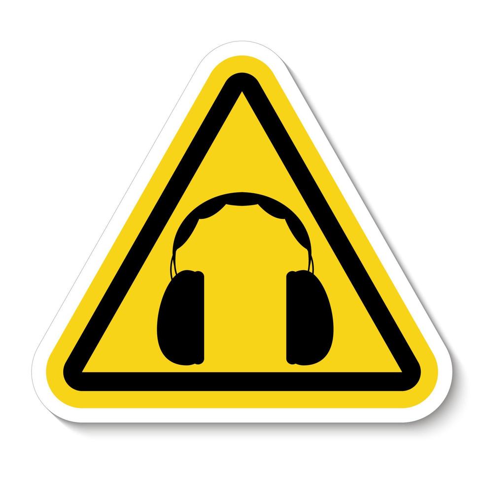 non è necessaria la protezione dell'udito, togliere le cuffie vettore