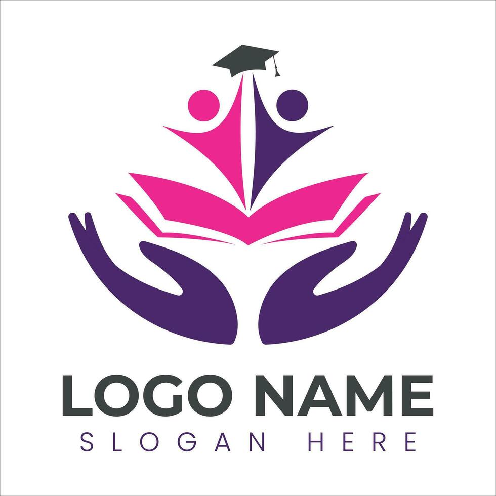 design del logo educativo vettore