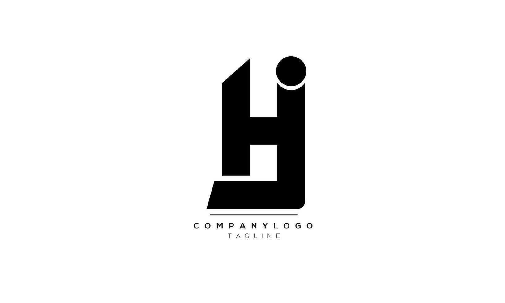 alfabeto lettere iniziali monogramma logo hj, hj iniziale, hj lettera vettore